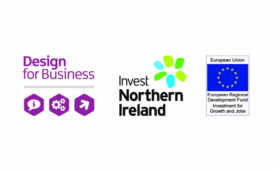 The Design for Business Programme is part funded by ERDF and administered by Invest NI