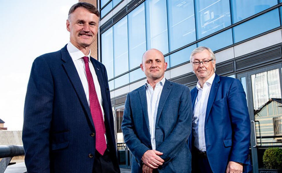 Pictured (L-R) are William McCulla, Director of Corporate Finance, Invest NI with Jamie Andrews, Partner, Techstart Ventures and Colin Walsh, Partner, Crescent Capital.